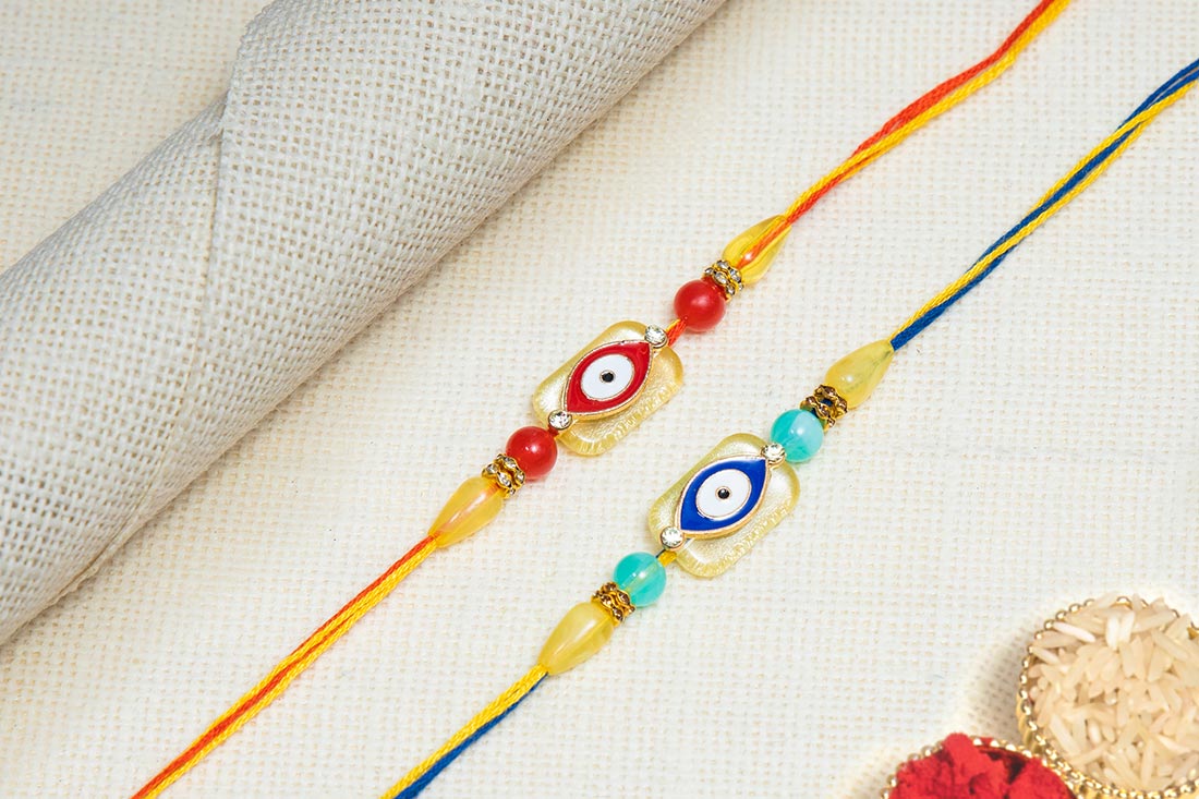 Evil Eye Rakhi Combo