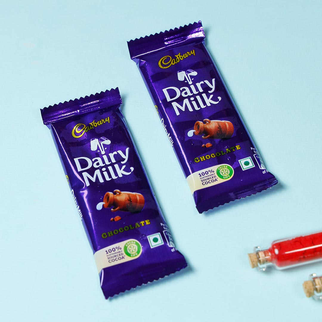 Evil Eye Rakhi with Dairy Milk