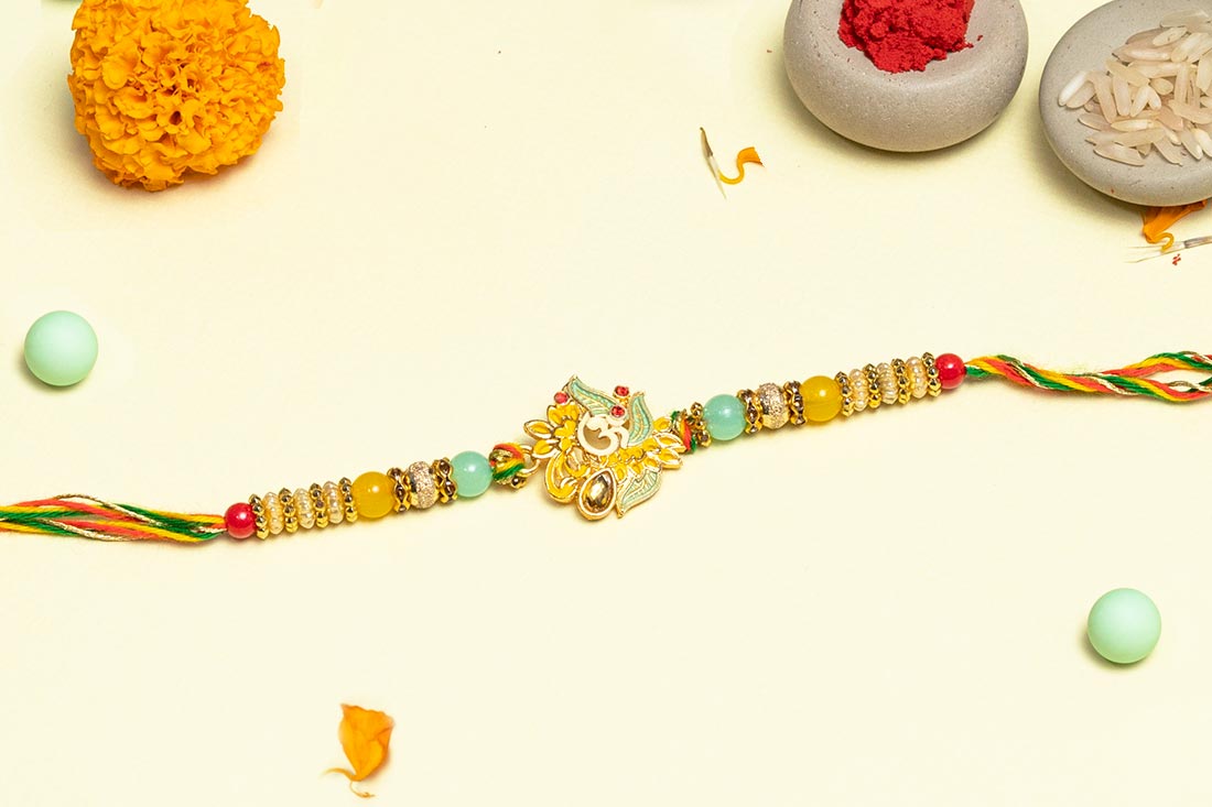 Order Florescent om rakhi