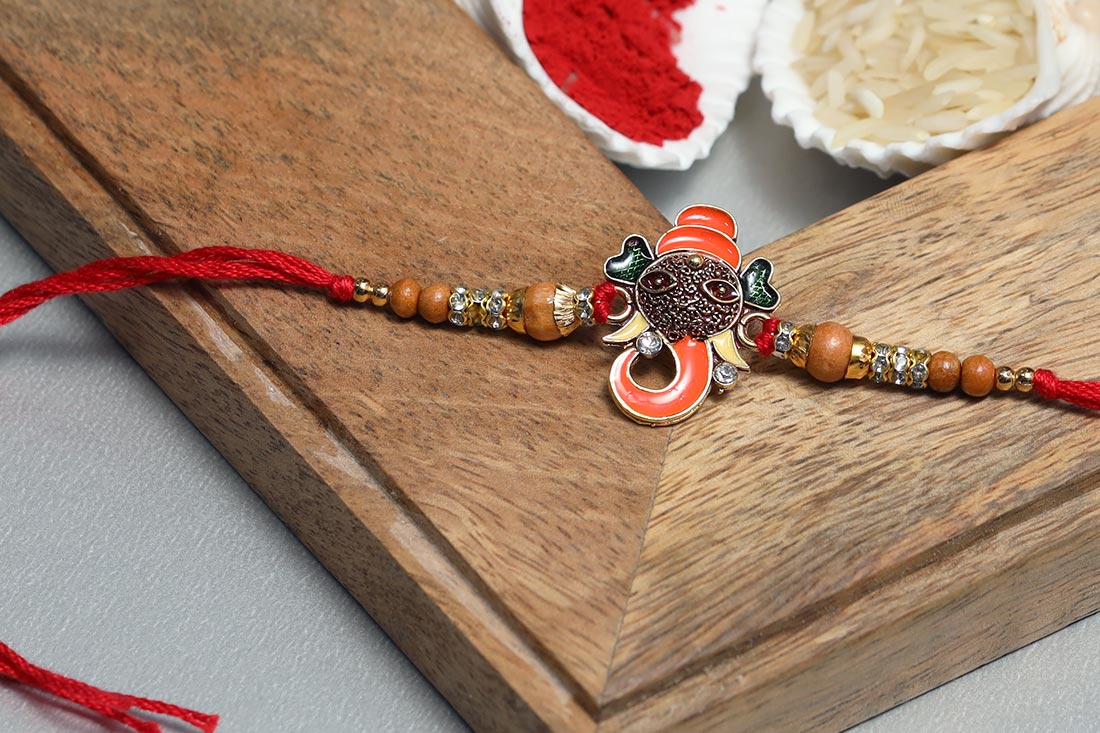 Ganesha Brass Rakhi