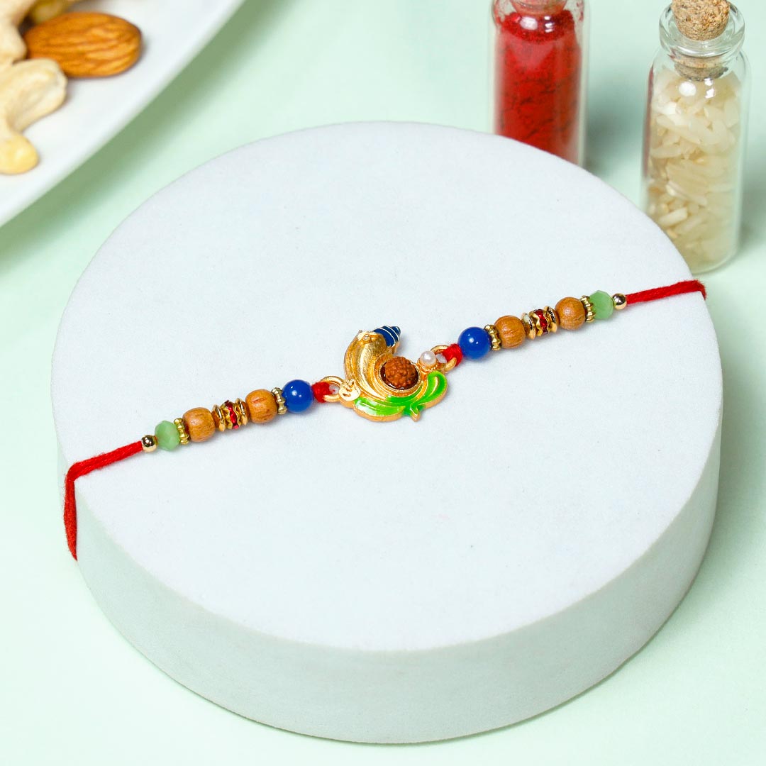 Ganesha Rakhi With Ferrero Rocher & Dry Fruits