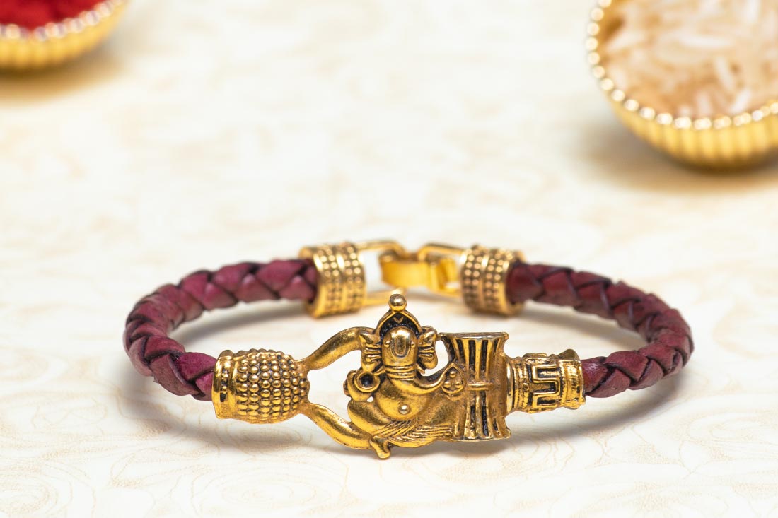 Golden Ganesha Bracelet