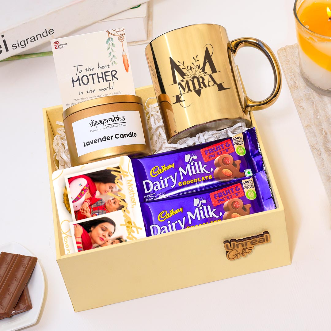 Heartfelt Combo of mug, sweetness N frame