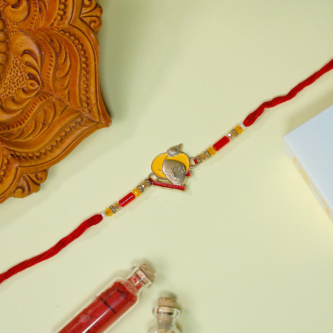 Kanha Rakhi With Air Purifying Plant