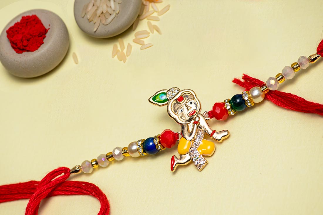 Krishna Crimson Rakhi