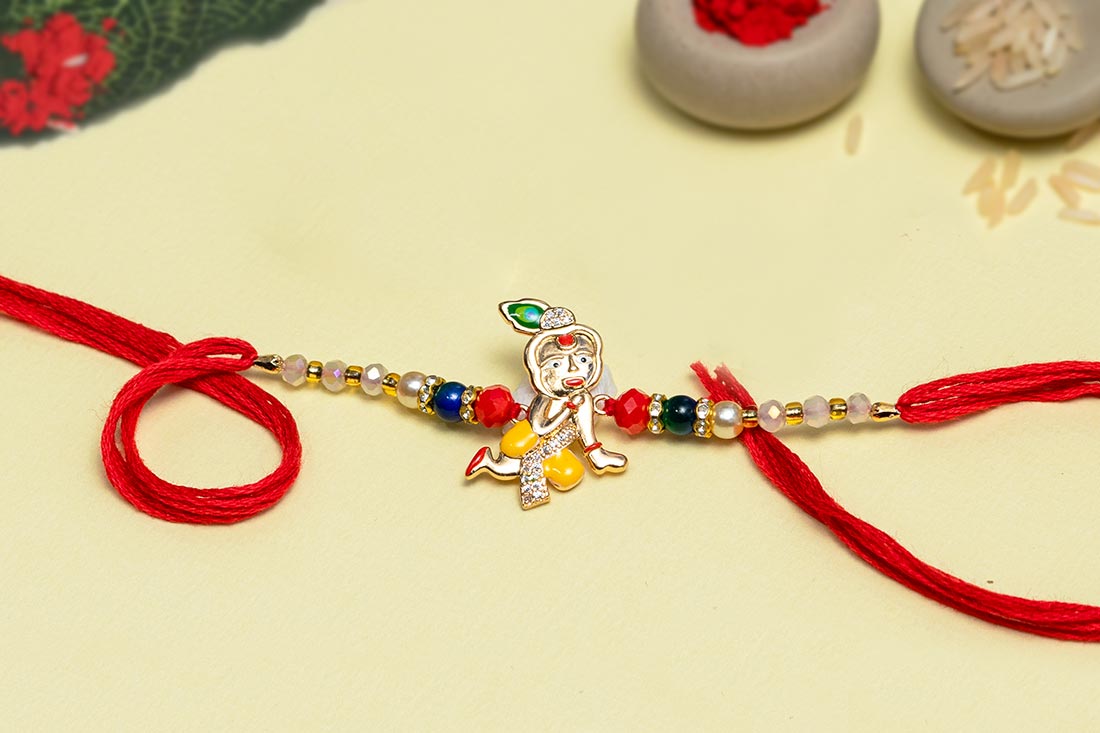 Krishna crimson rakhi