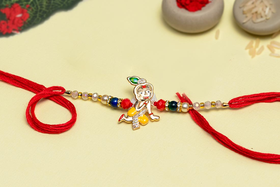 Order Krishna crimson rakhi Online