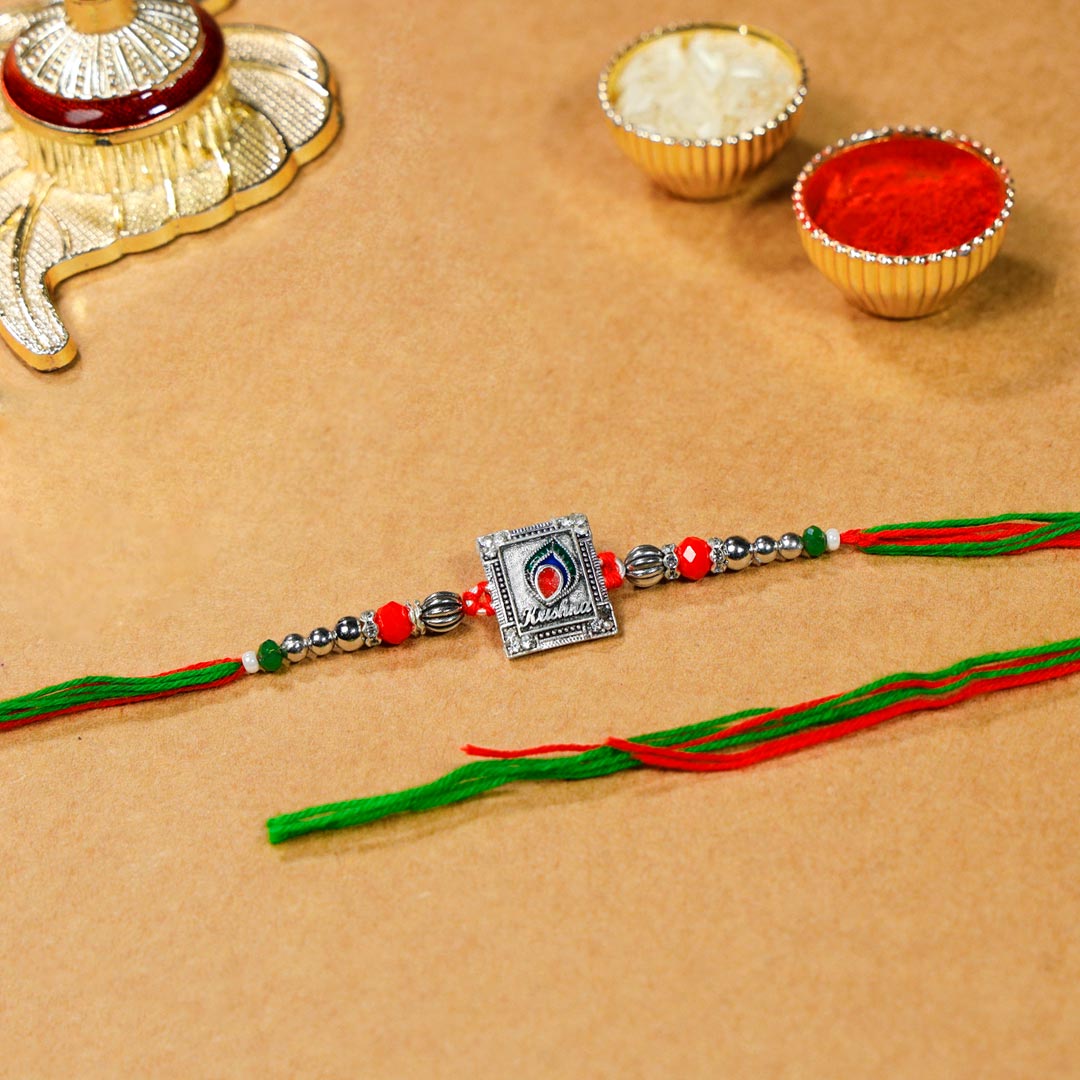 Krishna Rakhi With Peda N Kaju Dry Fruits