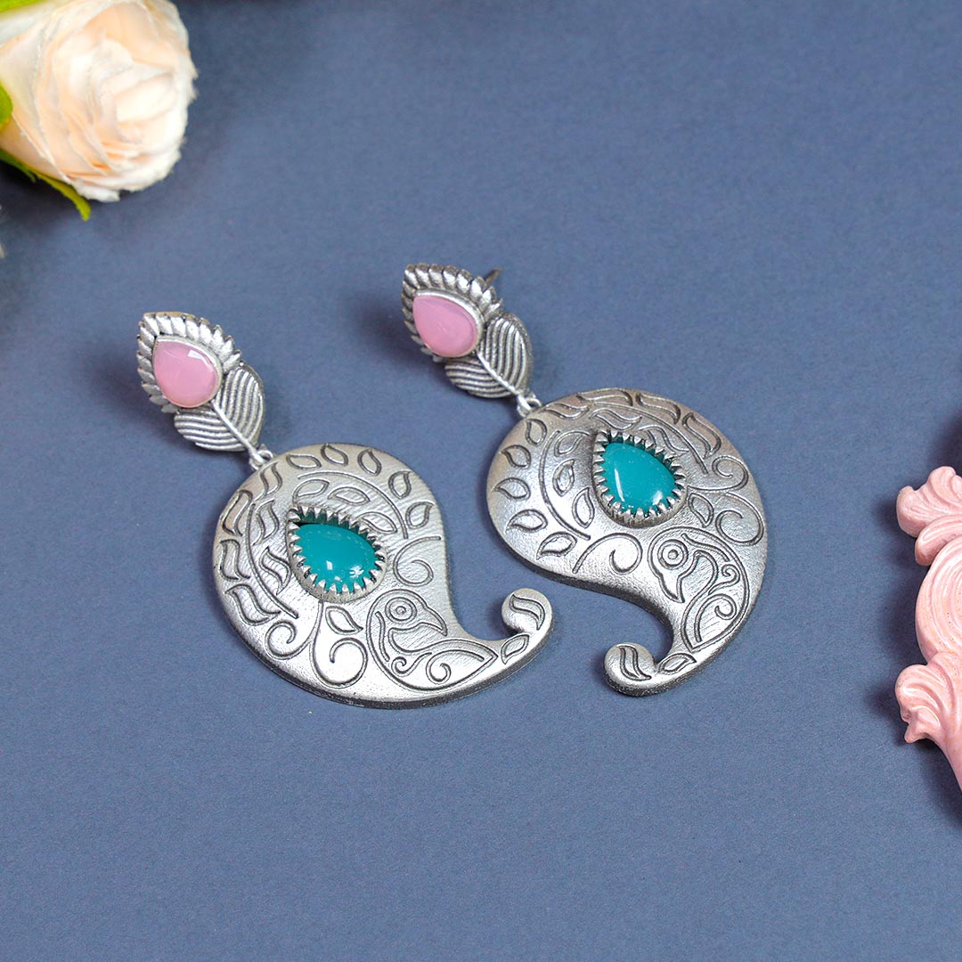 Leaf Design Silver Replica Earrings Delivery
