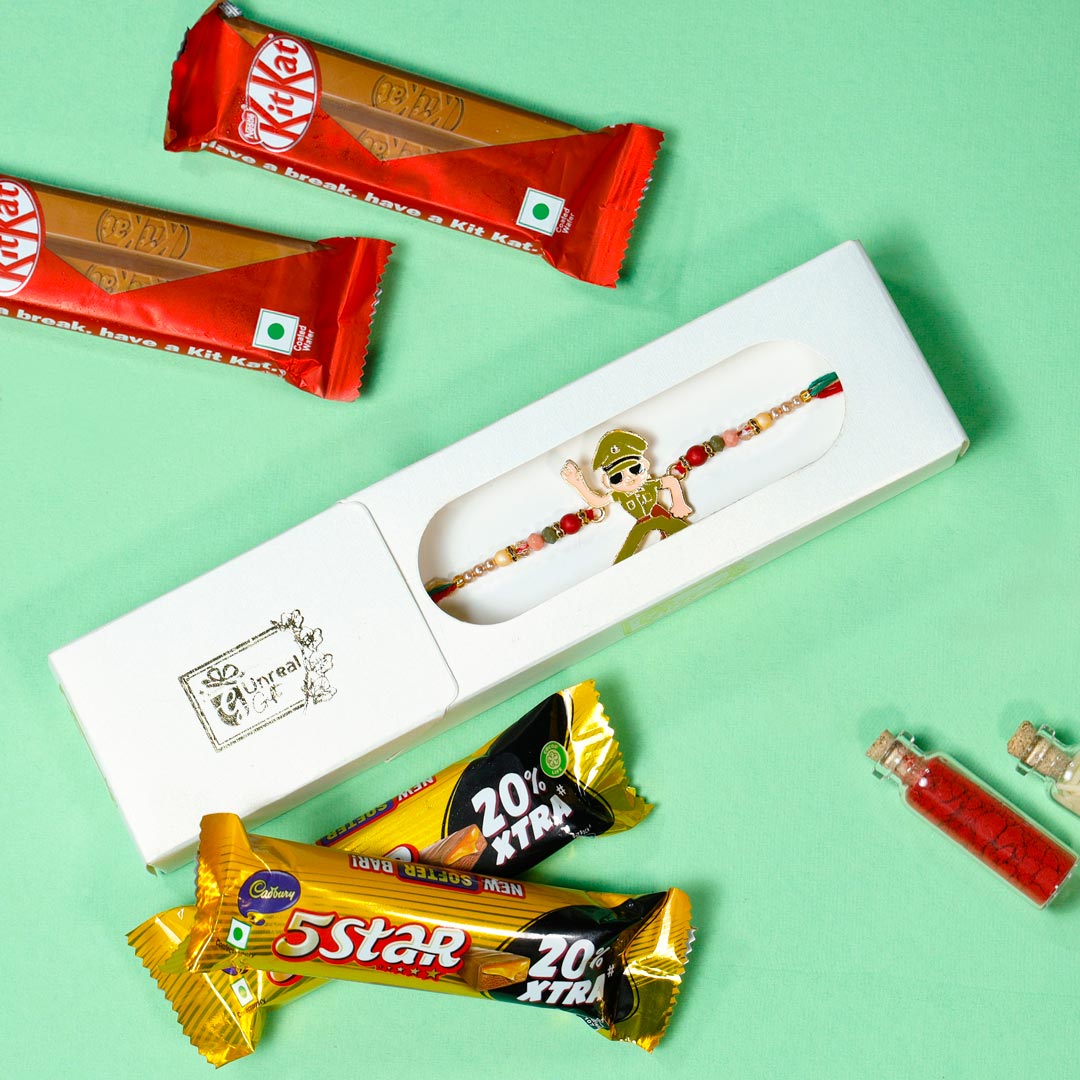 Little Singham Rakhi With Chocolates Order Now