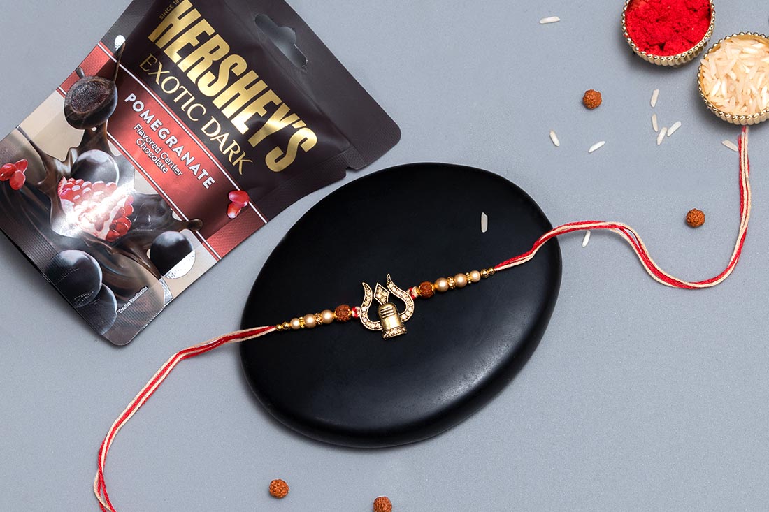 Buy Mahadev Trishul Rakhi Hamper Online