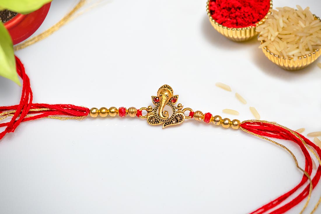 Send Marvellous ganesha rakhi Online