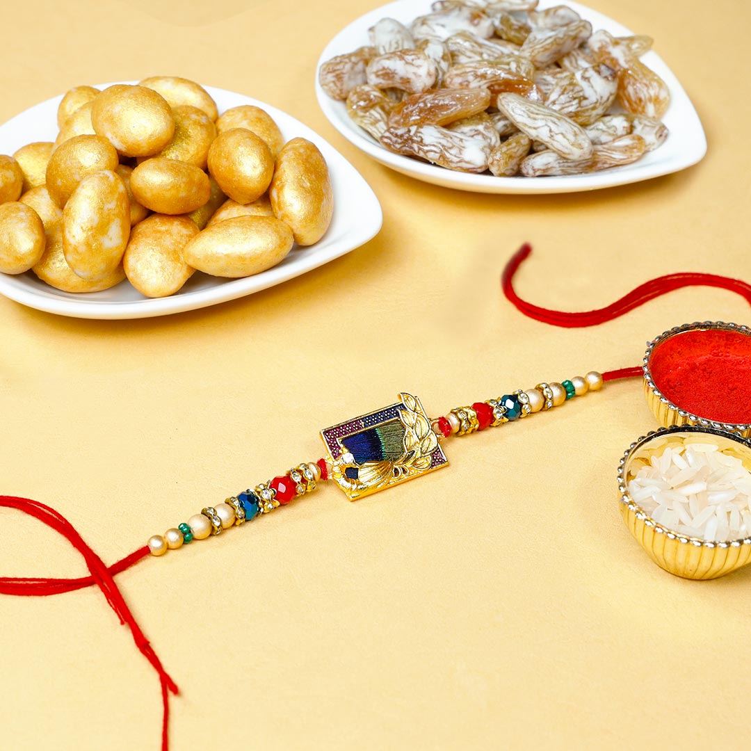 Mauli Rakhi With Delicious Dragees Order Now