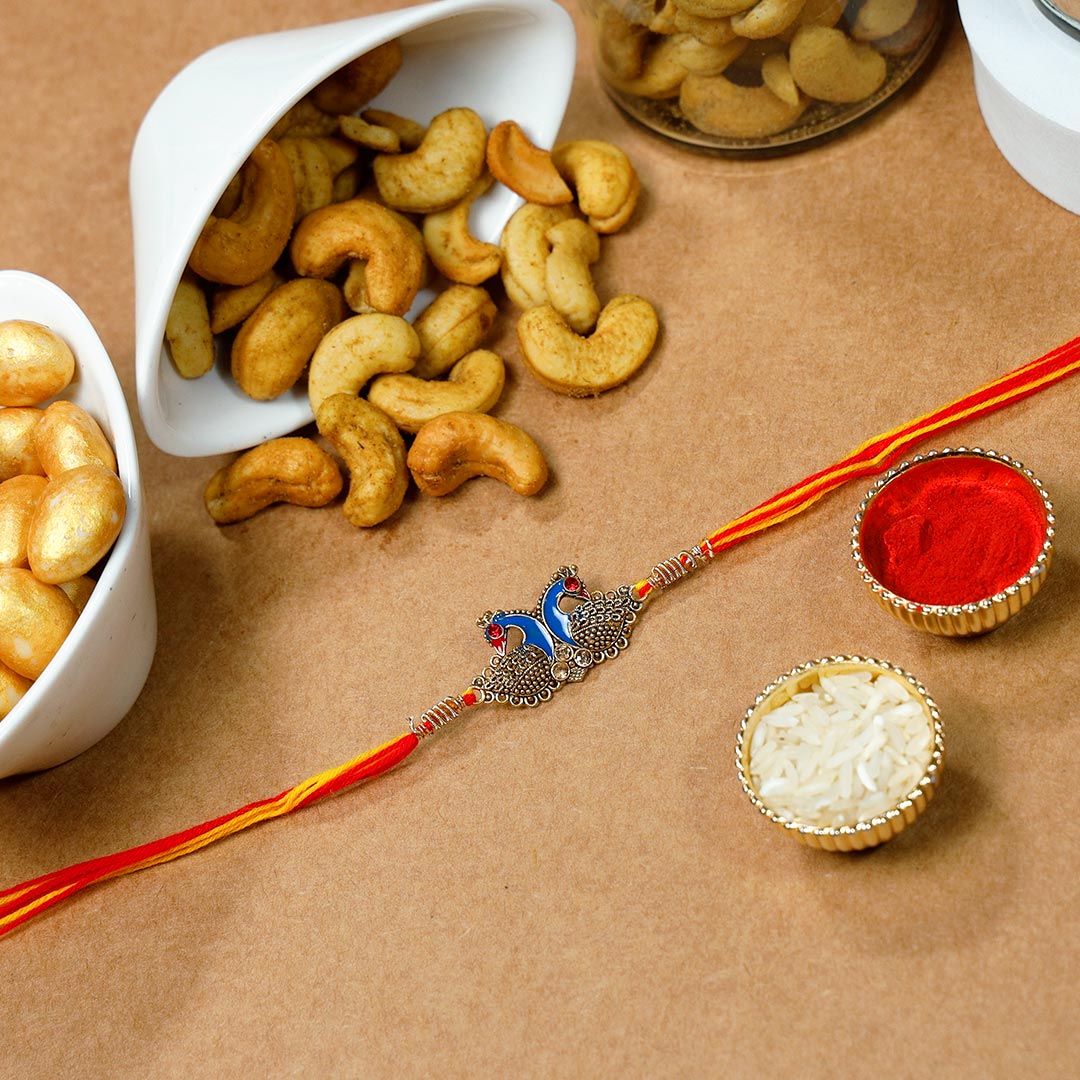 Order Mauli Rakhi With Roasted Kaju N Almond Saffaire Online