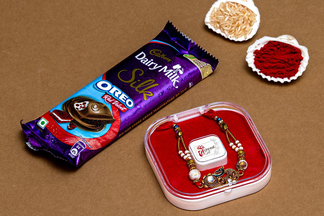 Mayur Rakhi With Dairy Milk