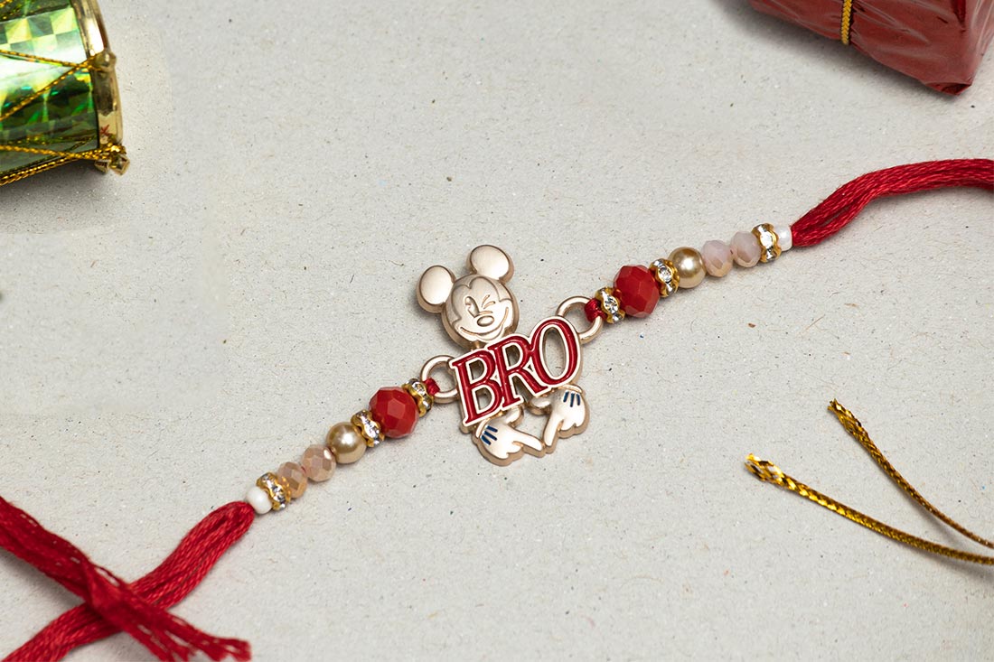 Mickey silver rakhi Send Now