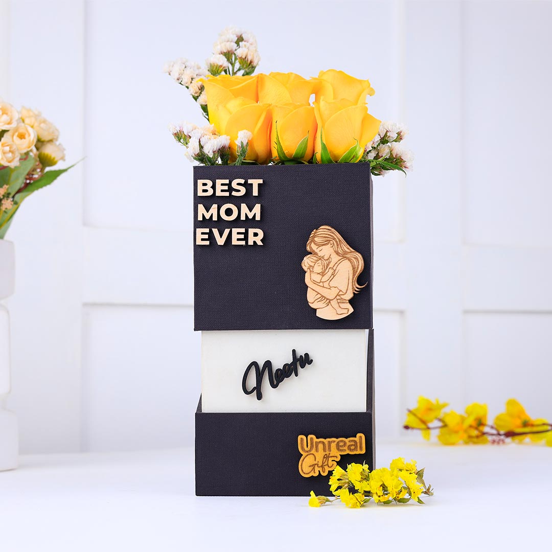 Mom Forever Love N Yellow Roses