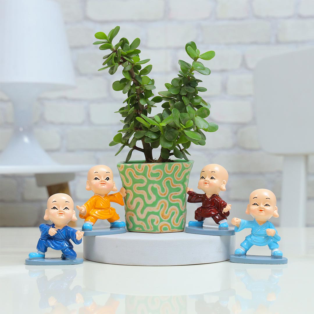 Monk & Ceramic Jade Gift Set