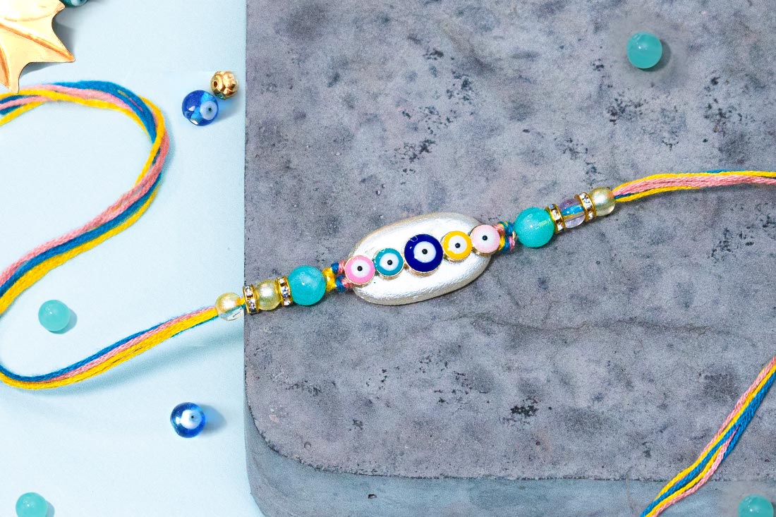 Multiple Evil Eye Bracelet And Rakhi