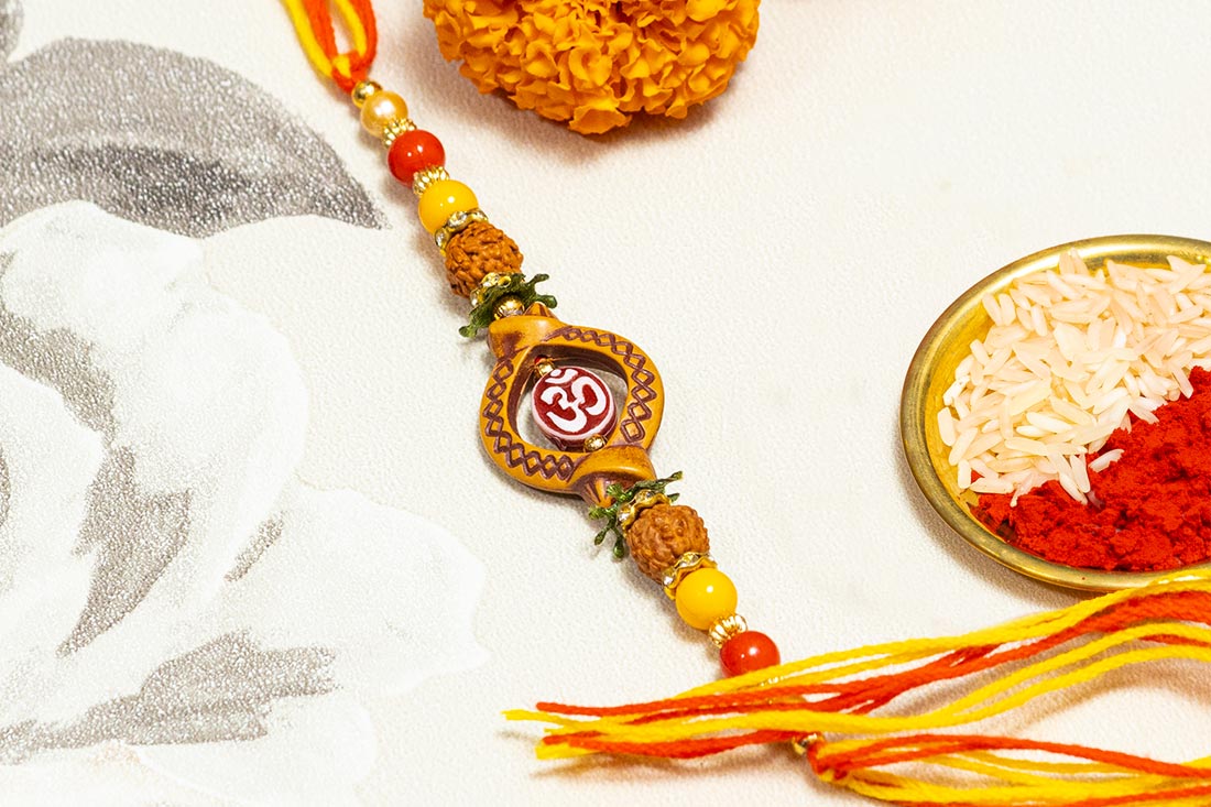 Buy Om rudraksh rakhi
