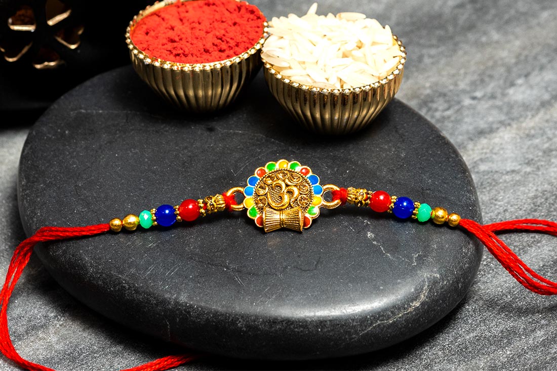 Om Sterling rakhi Send Now