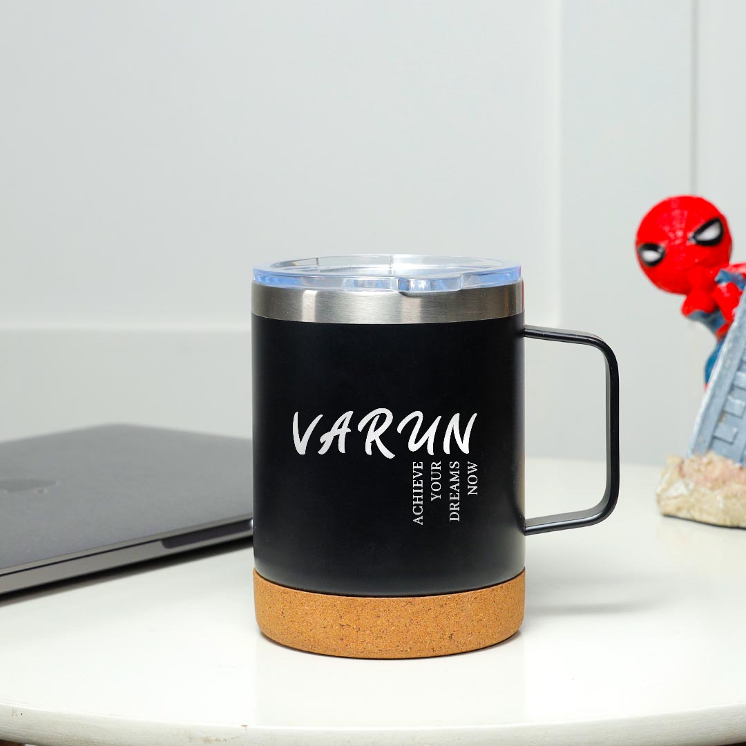 Personalized Cork Travel Mug