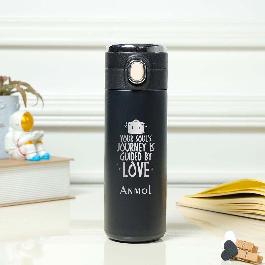 Send Personalized Elegant Black Insulated Tumbler Online