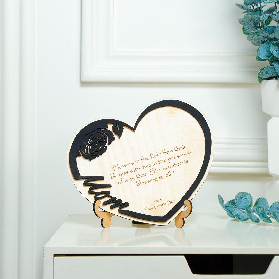 Order Personalized Flower TableTop Frame For Mom