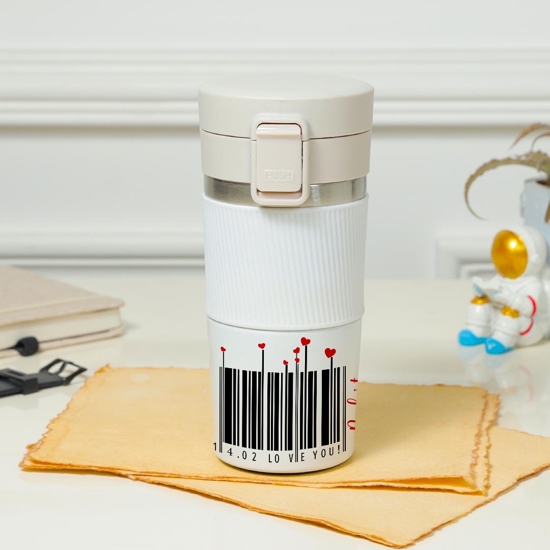 Personalized Love Barcode Insulated Tumbler