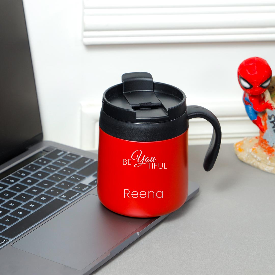 Personalized Red Coffee Mug