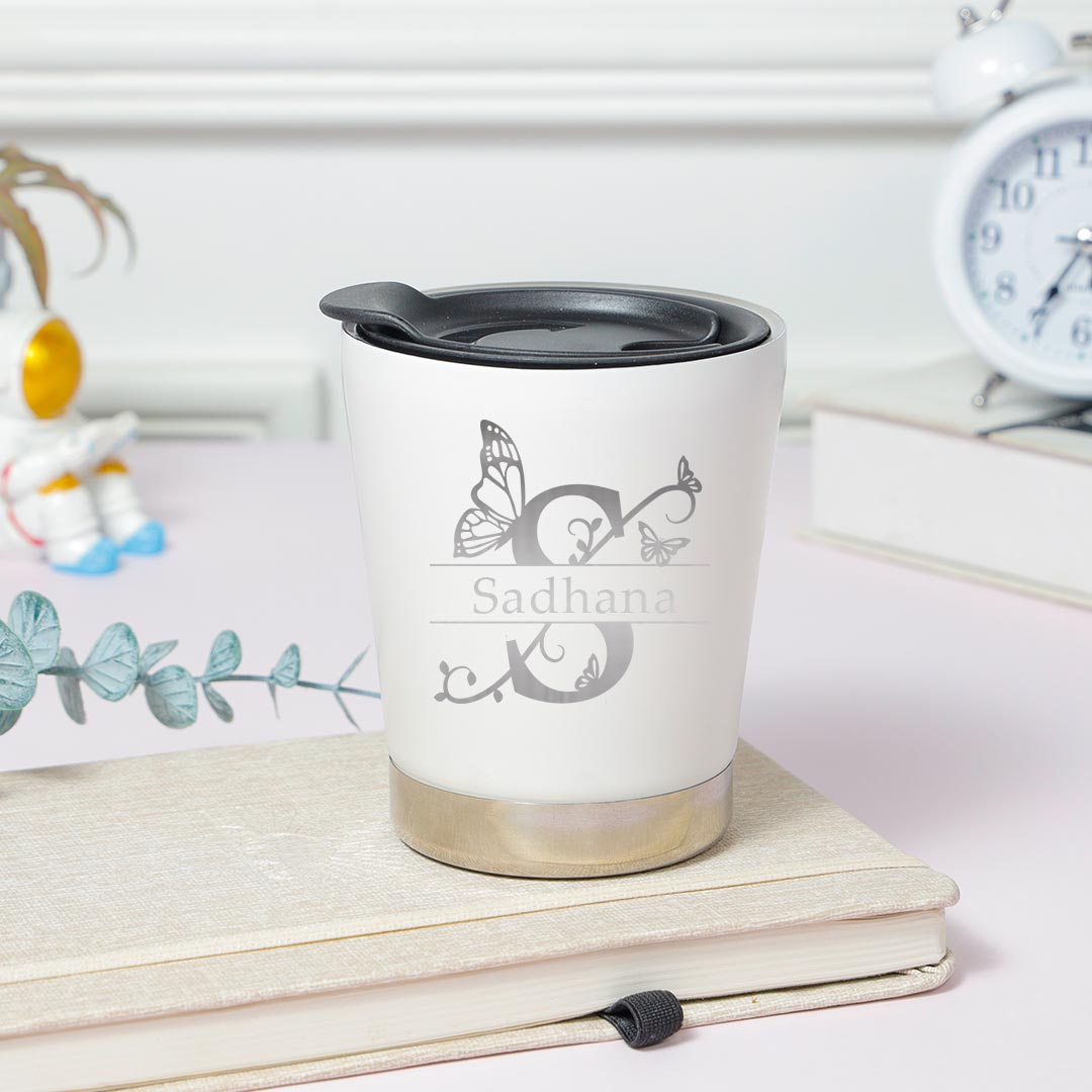 Personalized Stylish White Coffee Mug