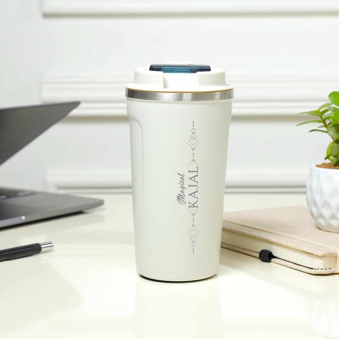 Personalized Temperature Display Tumbler