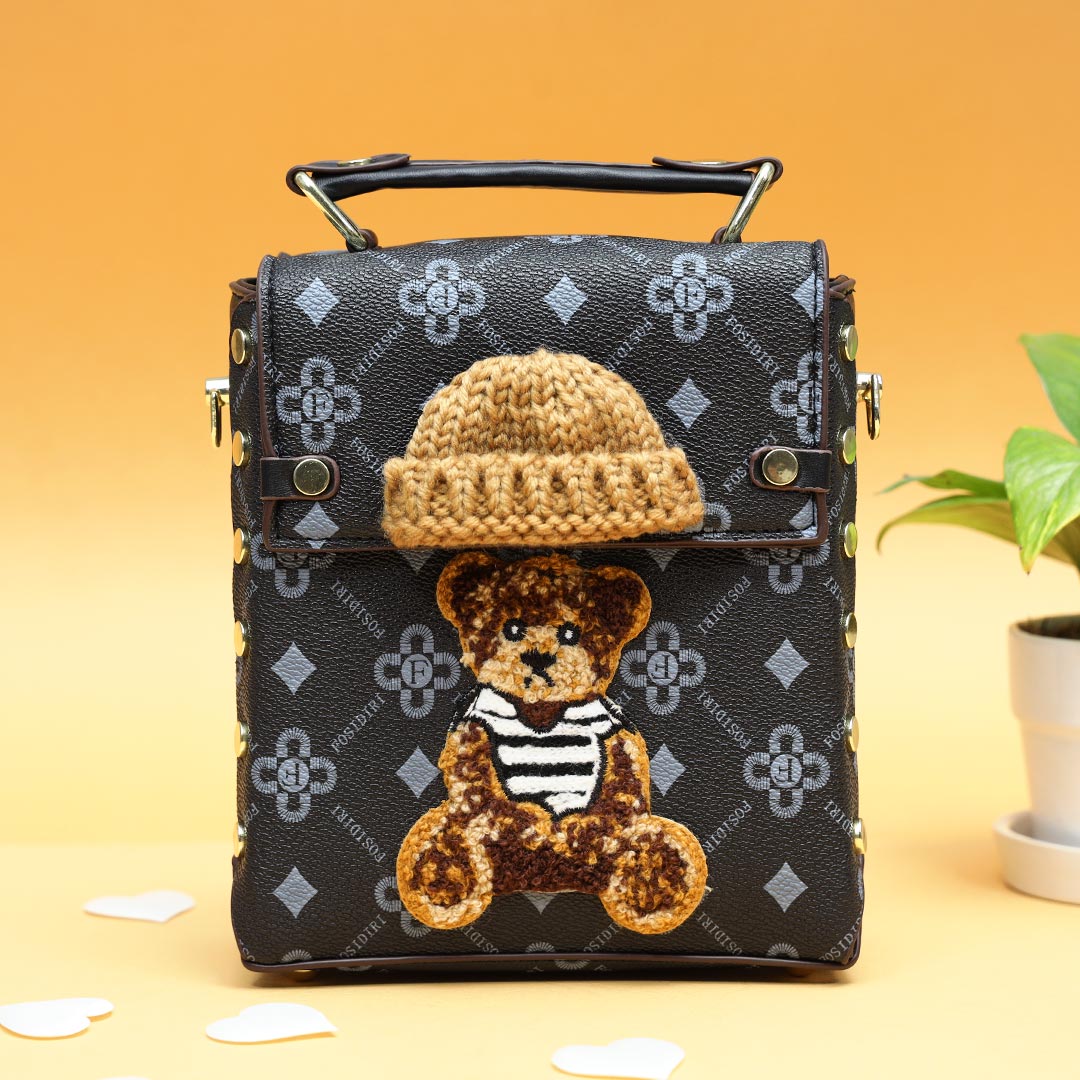 Order Quilted Crossbody Black Purse