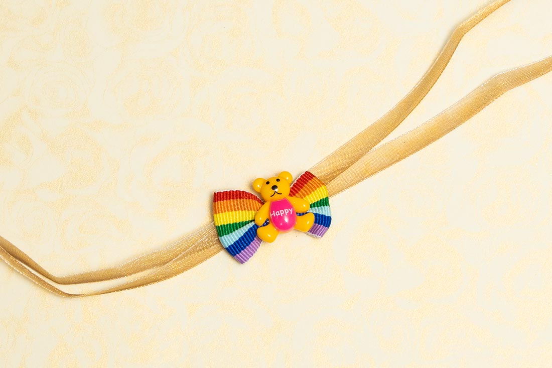 Ranbow and bear rakhi