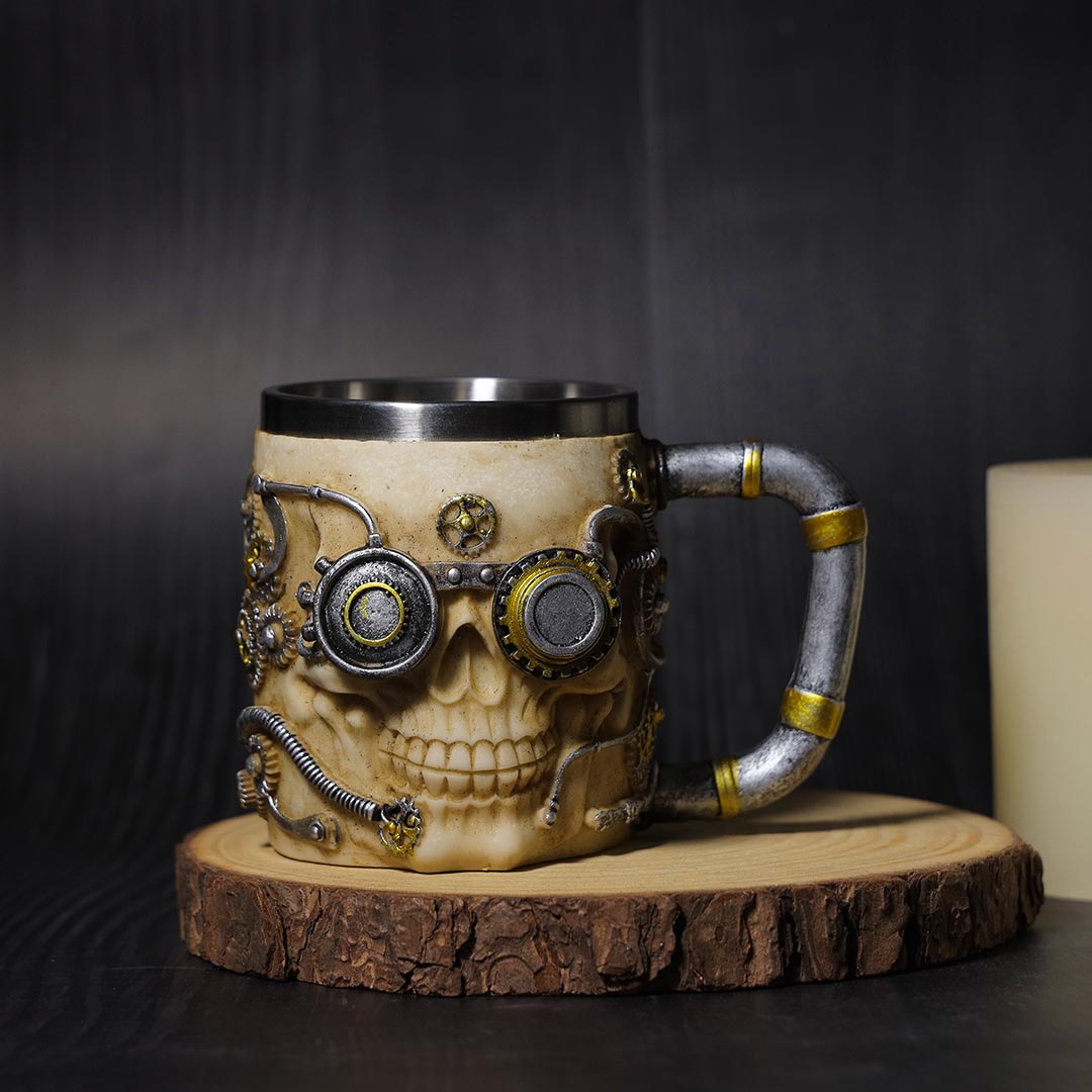 Robotic Skull coffee mug