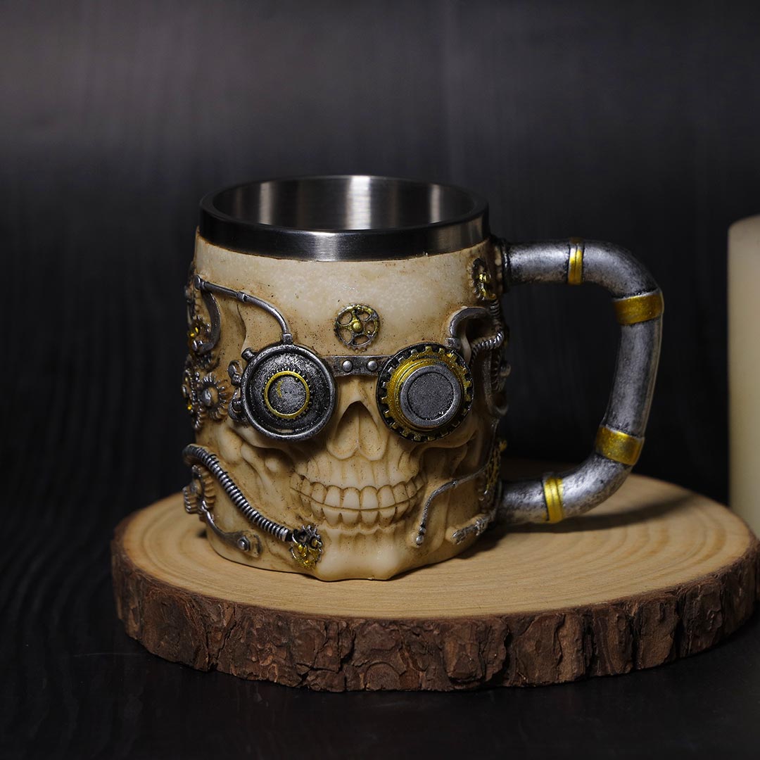 Robotic Skull coffee mug