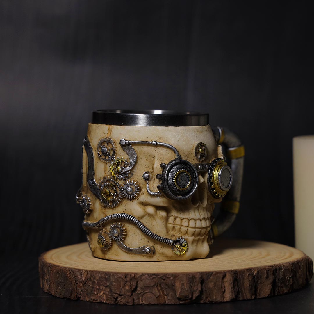 Robotic Skull coffee mug