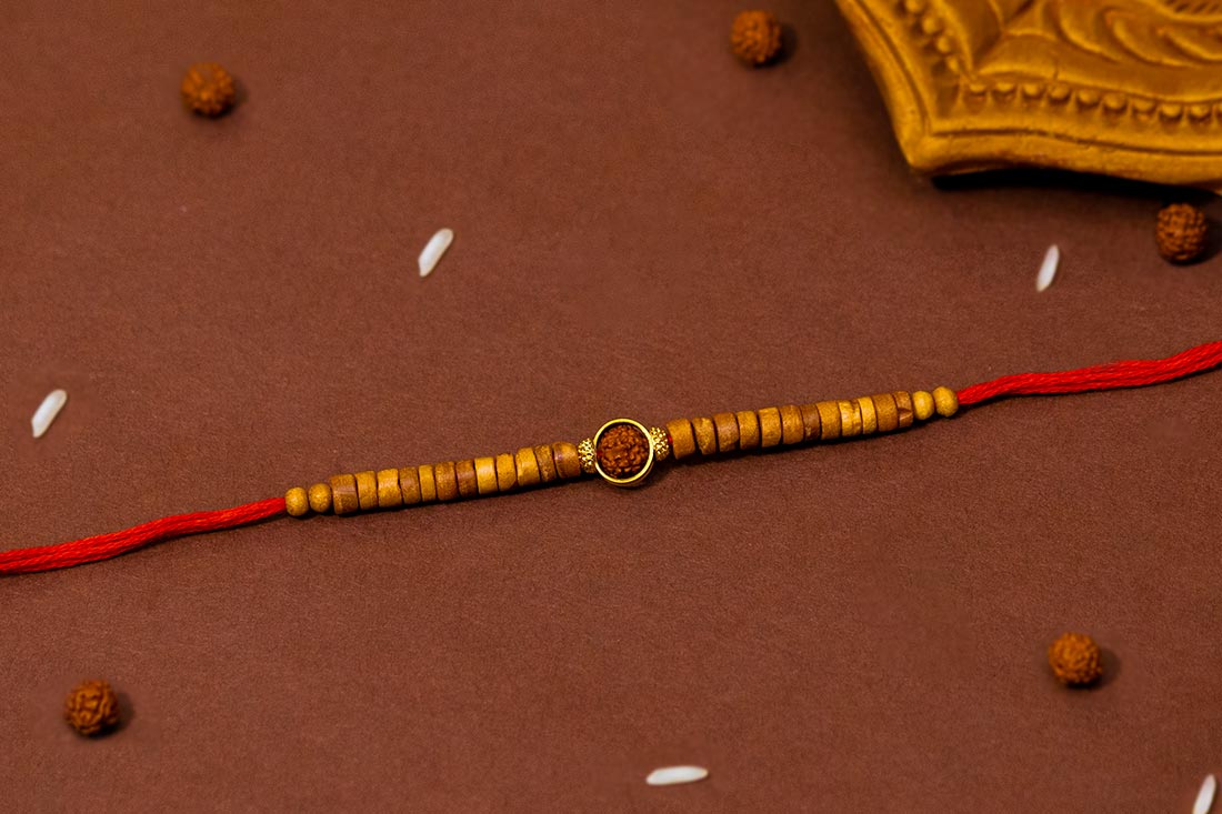 Rudraksh multiple beads rakhi