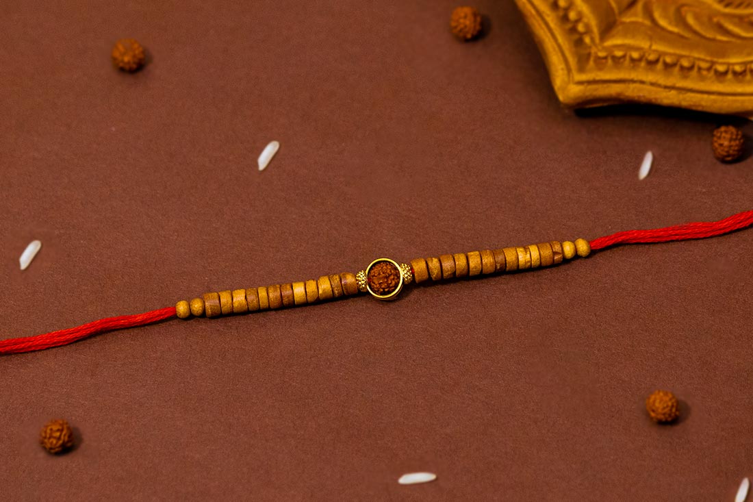 Buy Rudraksh multiple beads rakhi