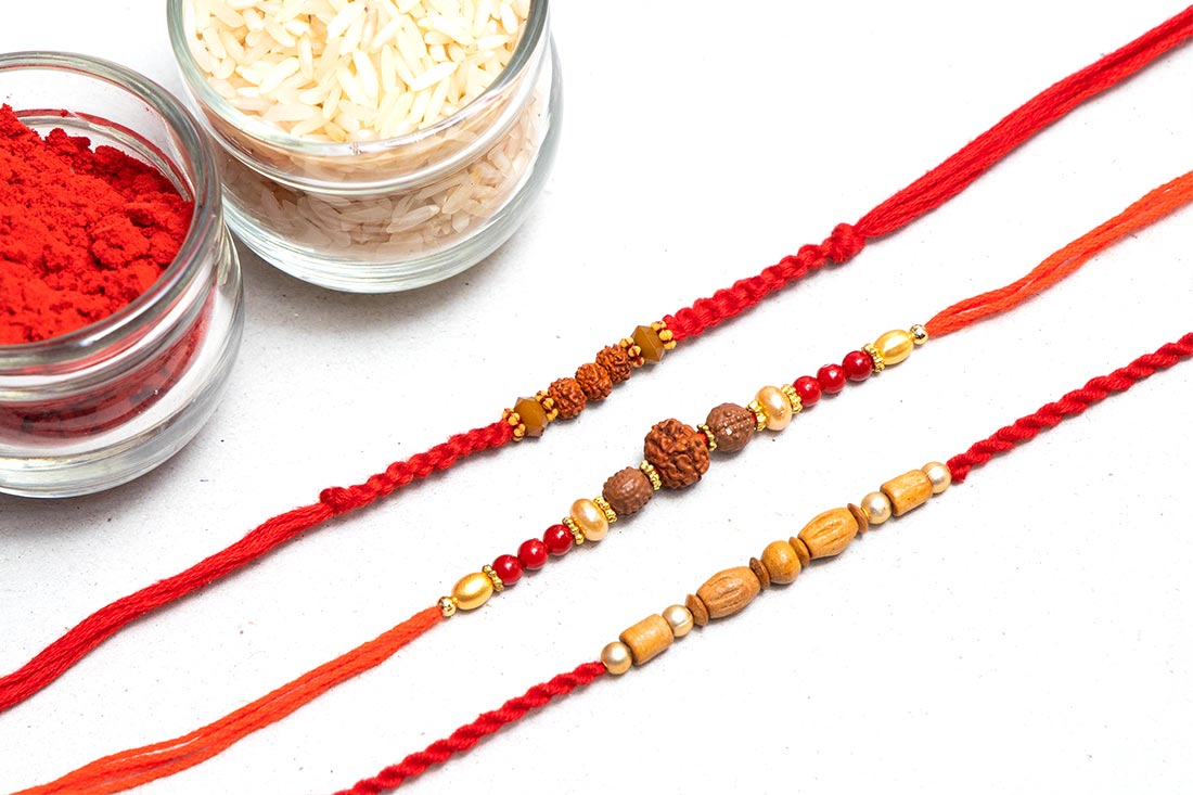 Rudraksh Rakhi Pack Of Three