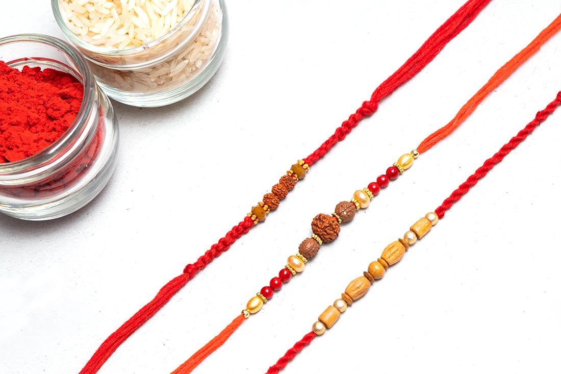 Rudraksh Rakhi Pack Of Three