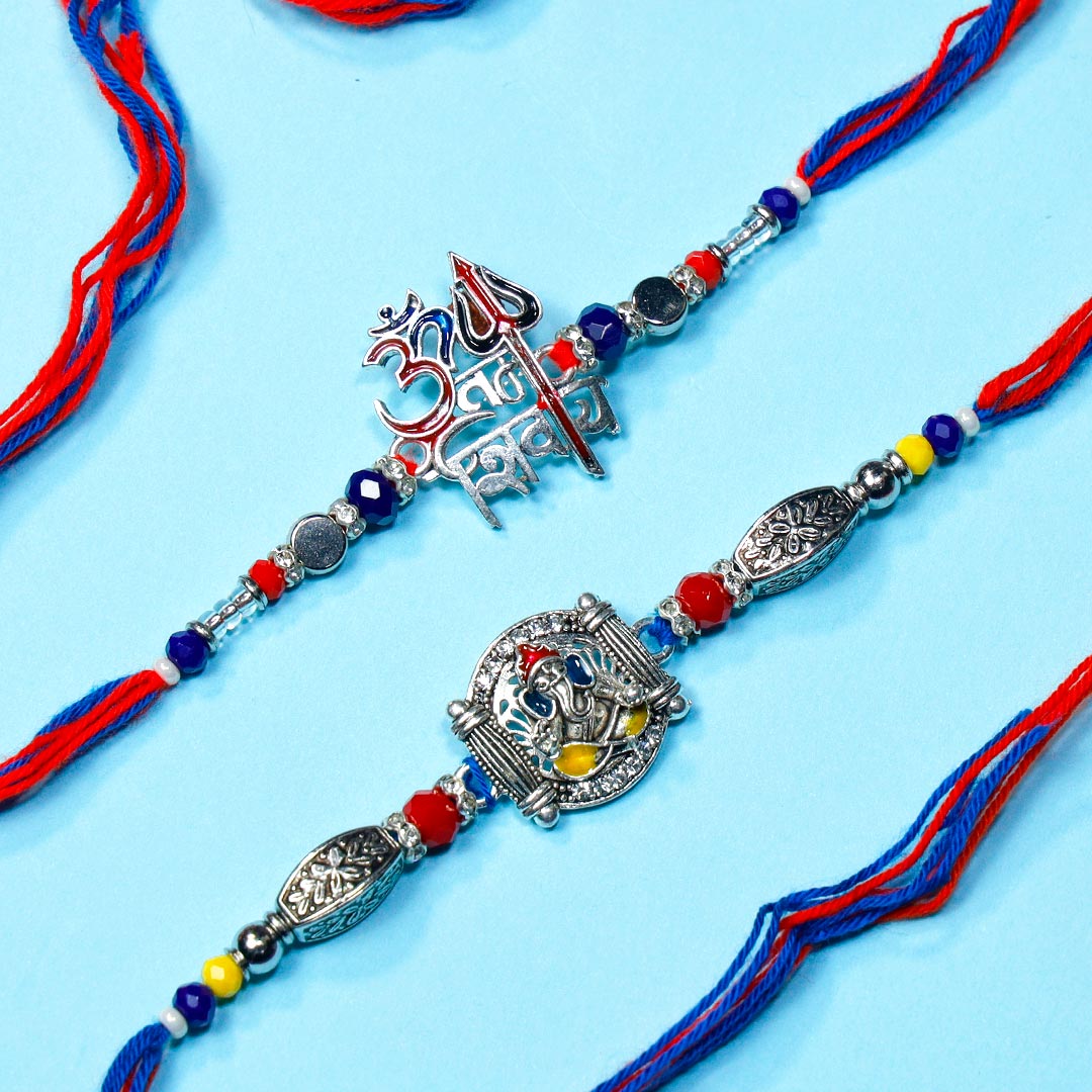 Set of Divine Rakhis With Dragees