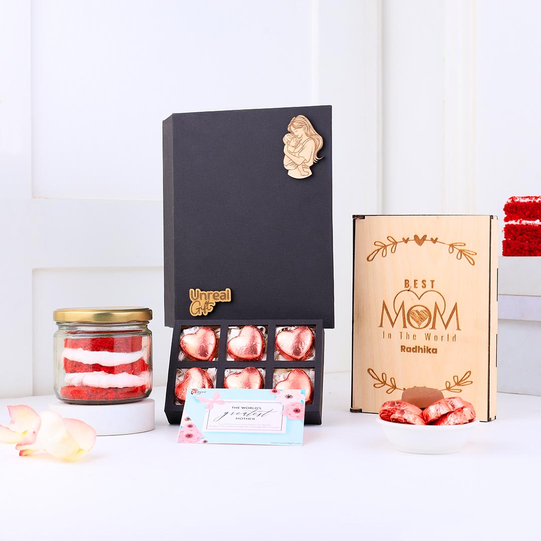 Set Of Roses, Cakes N Frames For Mother