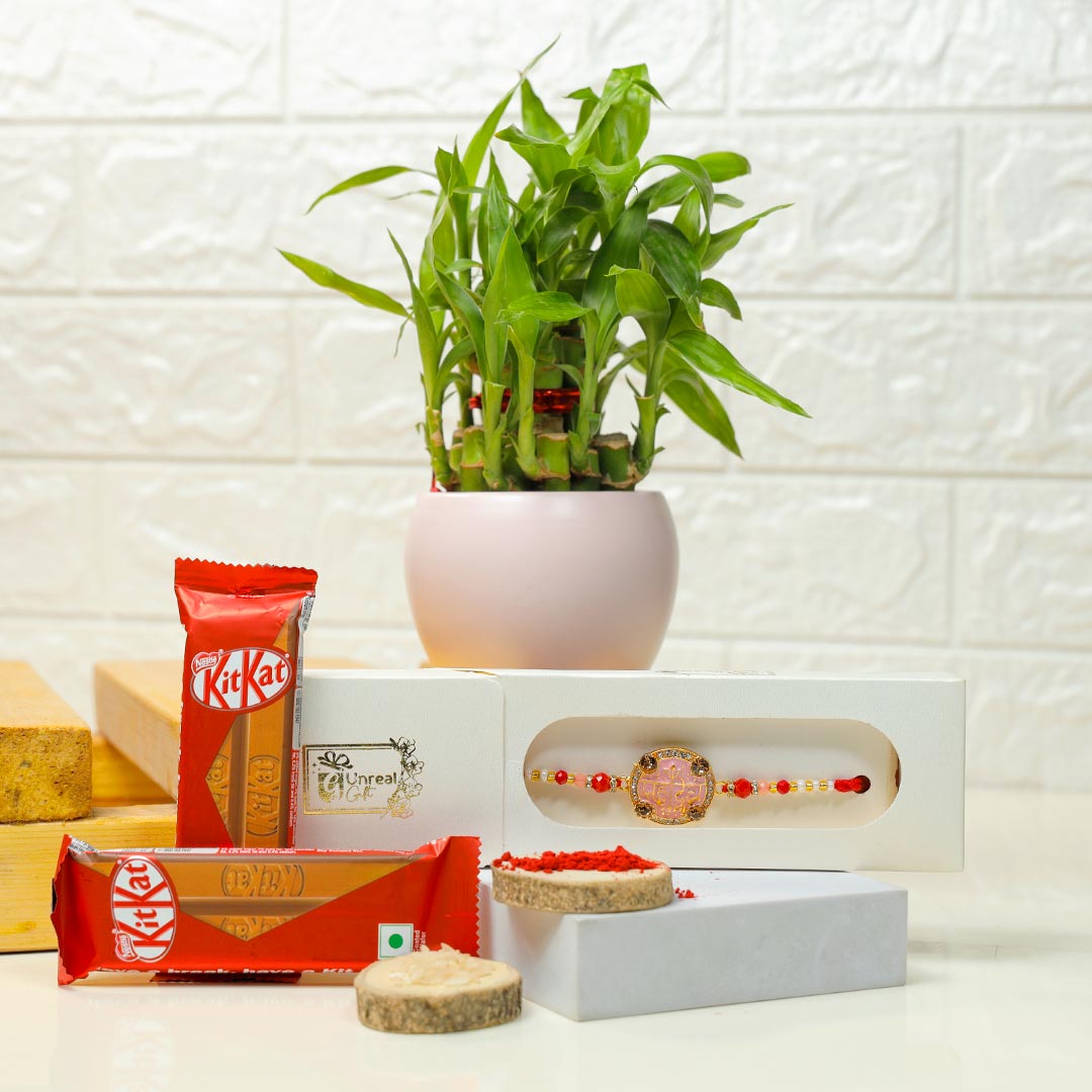 Shivaay Rakhi With Bamboo & Kitkat Order Now