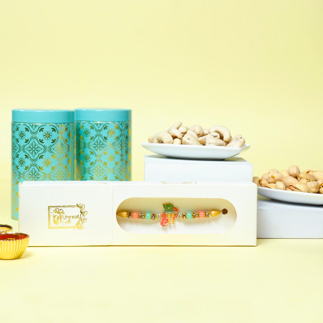 Send Shree Rakhi With Pistachio N Kaju Box