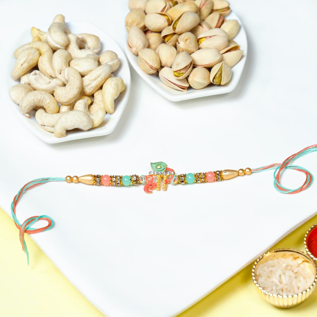 Shree Rakhi With Pistachio N Kaju Box