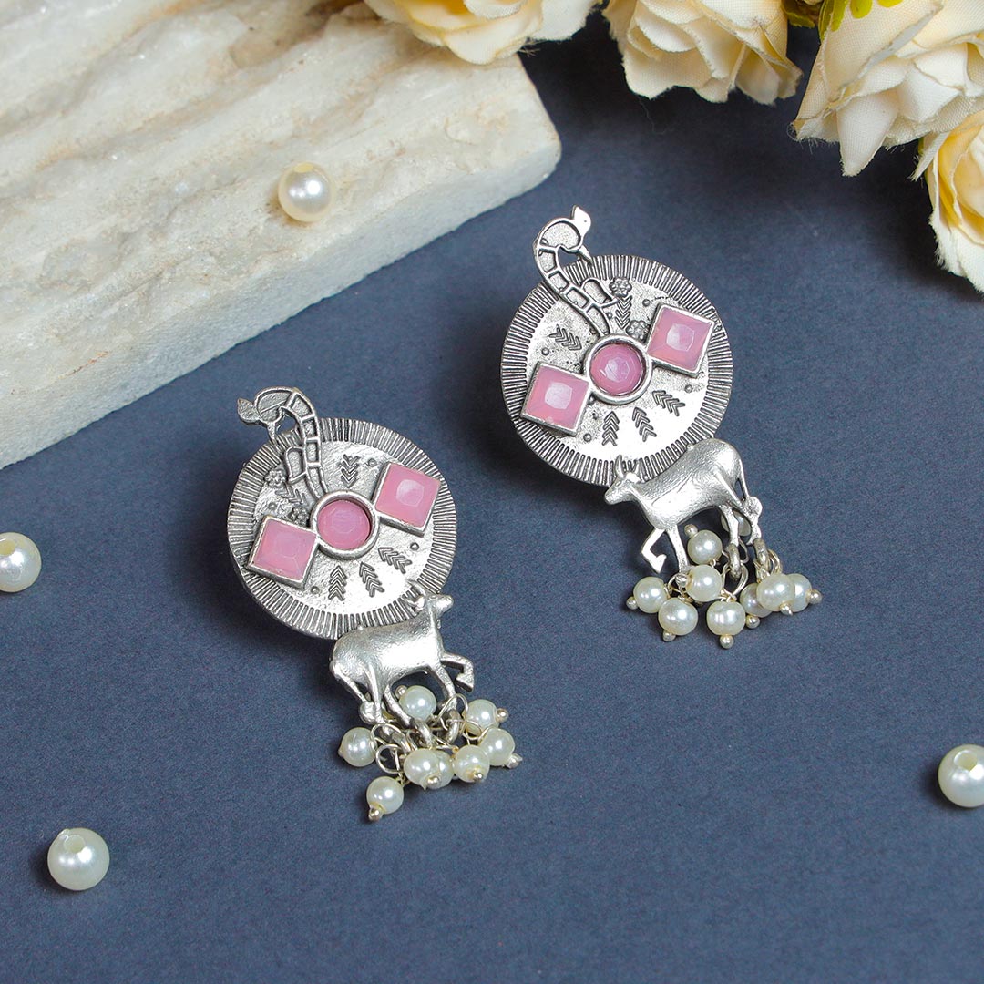 Silver Replica Stud Earrings Send Now
