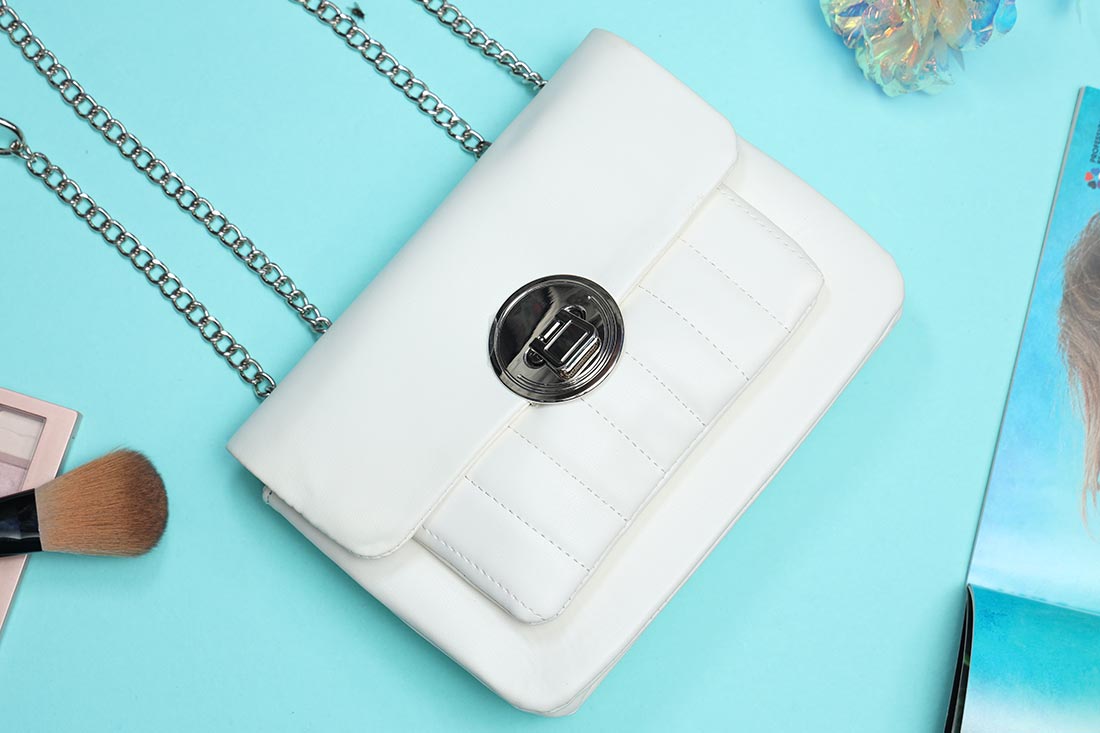 The Minimalist White Clutch Purse