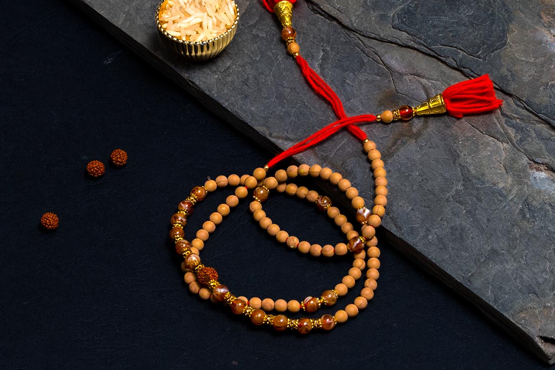 Traditional Rudraksh Rakhi