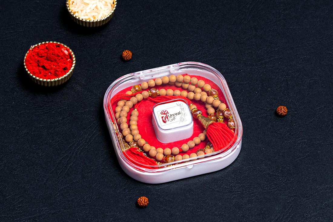 Traditional Rudraksh Rakhi